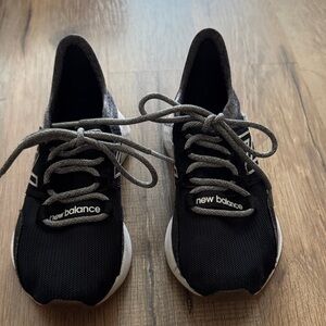 New Balance Kids Black and Gray Sneakers